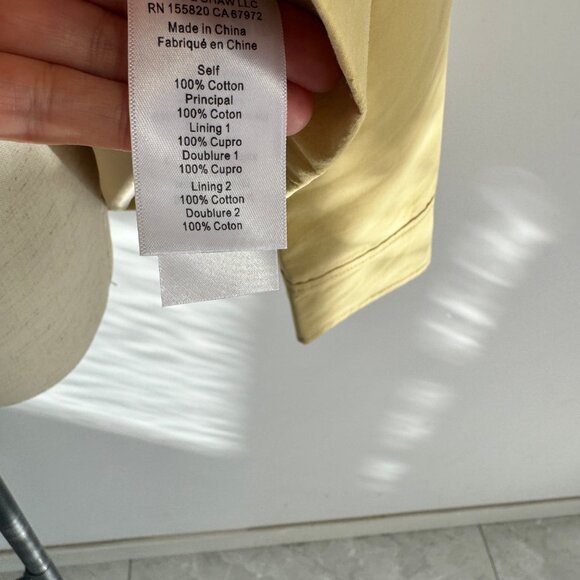 Veronica Beard Arlen Crystal Collar Cotton Dickey Coat - Picture 14 of 14